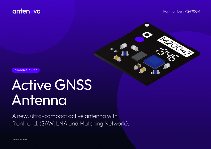 Active GNSS Antenna Brochure The New Active Antenna from Antenova